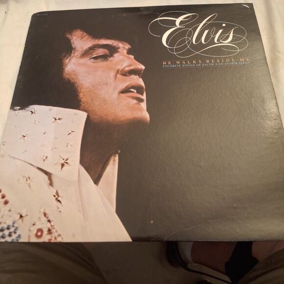 Elvis - He Walks Beside Me Vinyl LP VG+ W/ Unreleased Track 1978 Reissue HTF - Picture 1 of 4
